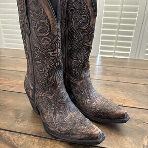 Women's Lucchese 1883 Las Cruces Charcoal/Denim